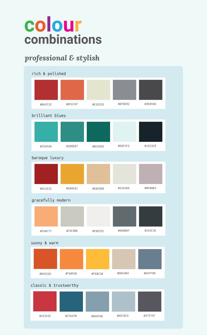 Color Palette Infographic Design