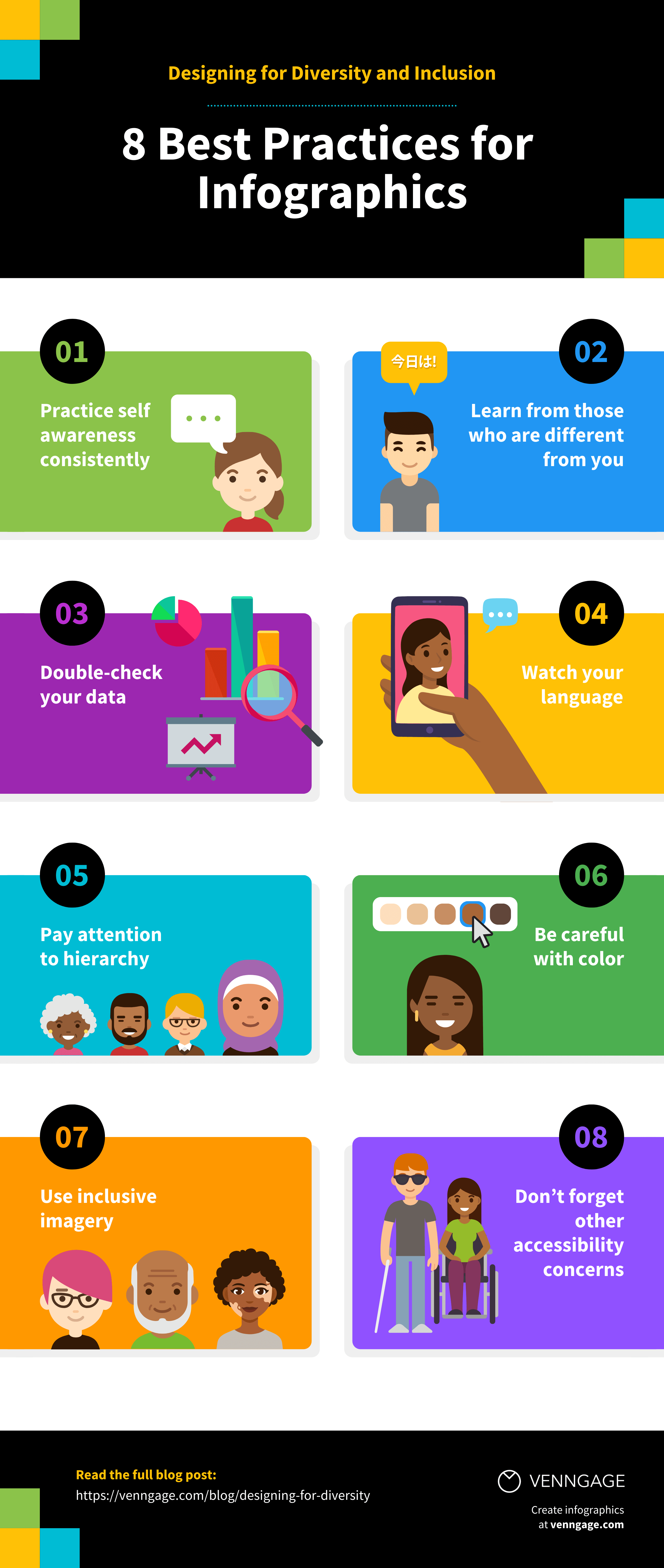 Diversity and Inclusion Best Practices Infographic Design
