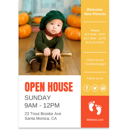 Open house template