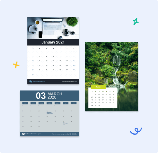 Create unique calendars for every occasion with Venngage's online calendar maker