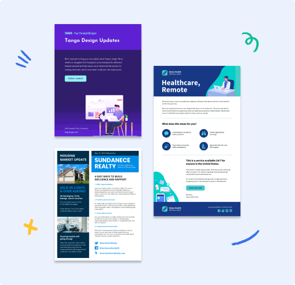 Easy-to-edit newsletter templates anyone can design