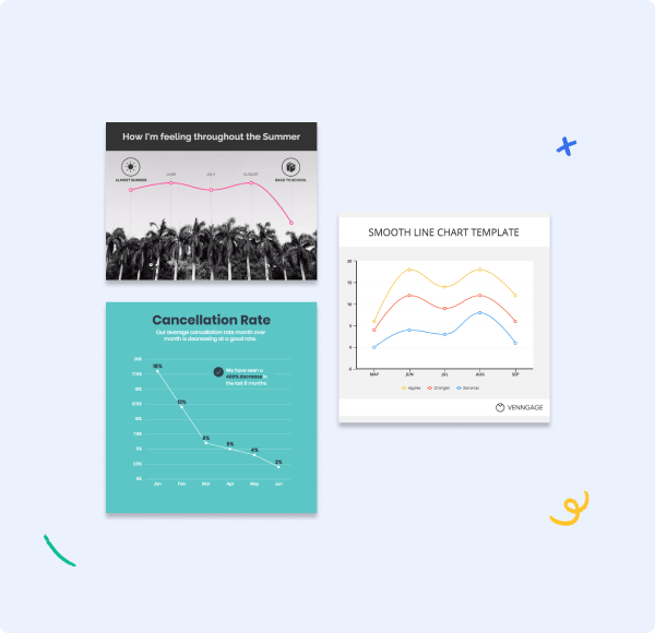 Add design elements to your economic graph to make it stand out